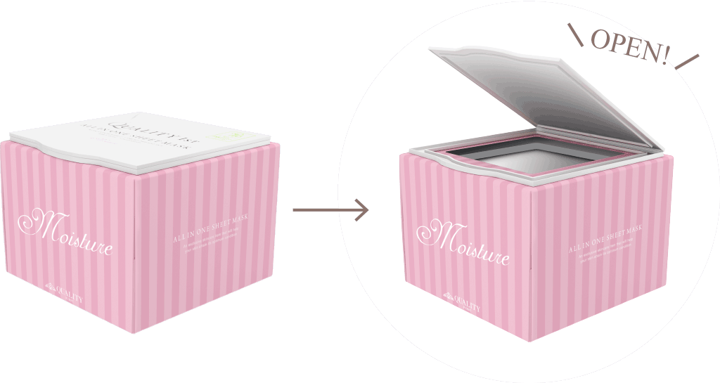 ストレスフリーなお手入れを実現するフタ付BOX